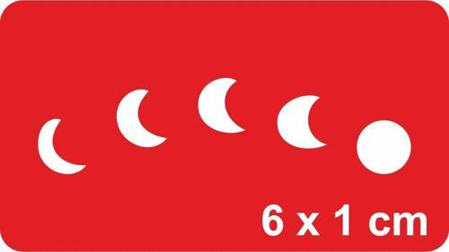 Ayın Evreleri-2 Tattoo Geçici Dövme Şablonları Kına Kalıpları