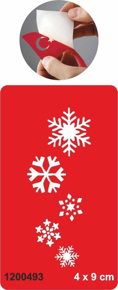 Kar Taneleri Tattoo Geçici Dövme Şablonları Kına Kalıpları