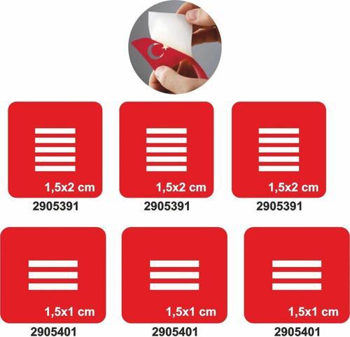 Parmak İçin Çizgi Deseni Set Geçici Dövme Kına Şablonu