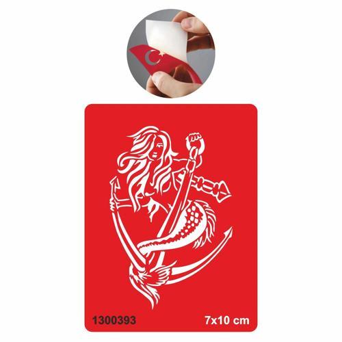 Efsane Deniz Kızı Tattoo Geçici Dövme Şablonları Kına Kalıpları