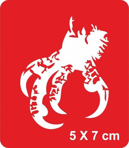 Kartal Pençesi Tattoo Geçici Dövme Şablonları Kına Kalıpları