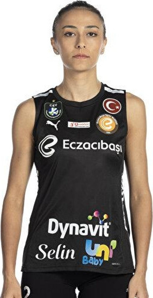 Eczacıbaşı Women Voleybol Jersey Eczacıbaşı Voleybol Forması ECZ-70639503 Siyah