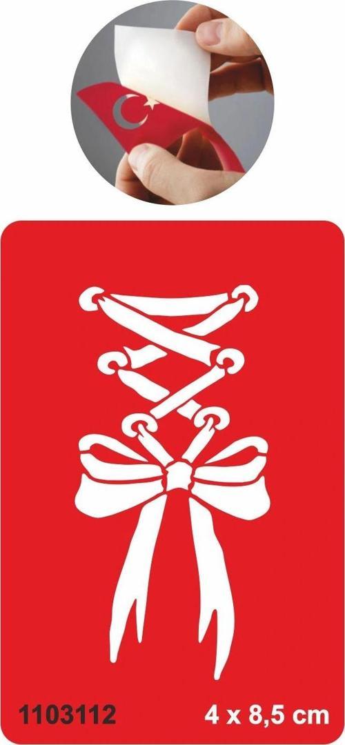 Romantik Fiyonk Tattoo Geçici Dövme Şablonları Kına Kalıpları