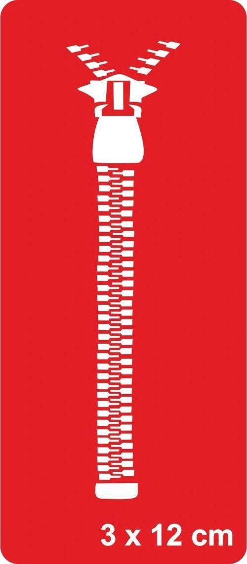 Fermuar Tattoo Geçici Dövme Şablonları Kına Kalıpları