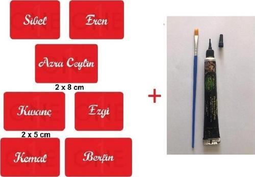 Kına İle İsim Yazma Geçici Dövme Seti Kına ve Fırça Hediyeli