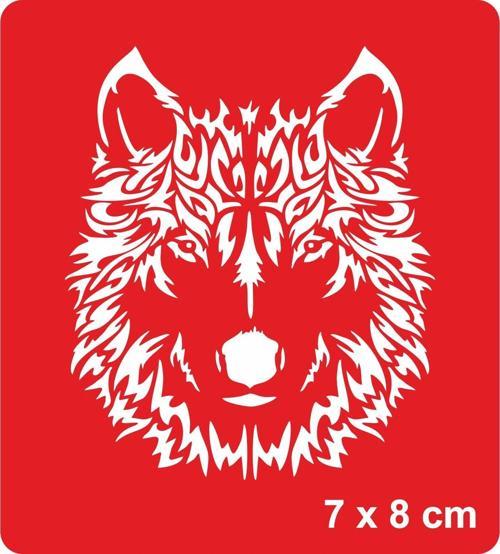 Şahane Kurt Tattoo Geçici Dövme Şablonları Kına Kalıpları