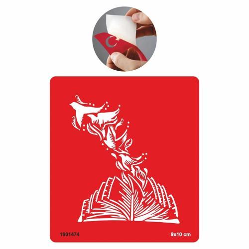 Kitap Ve Kuşlar Tattoo Geçici Dövme Şablonları Kına Kalıpları