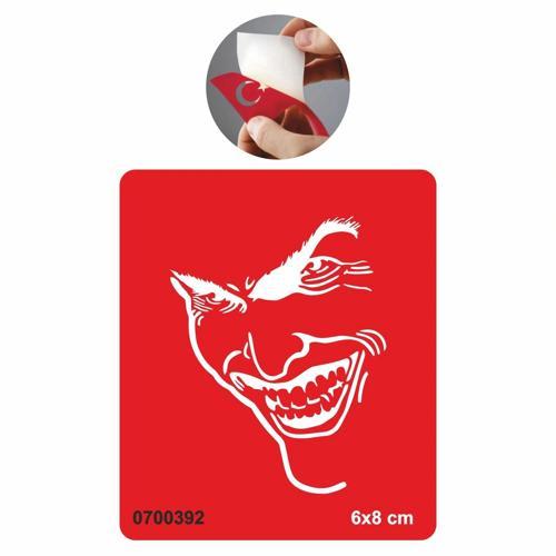 Gerçek Kötü Joker Tattoo Geçici Dövme Şablonları Kına Kalıpları