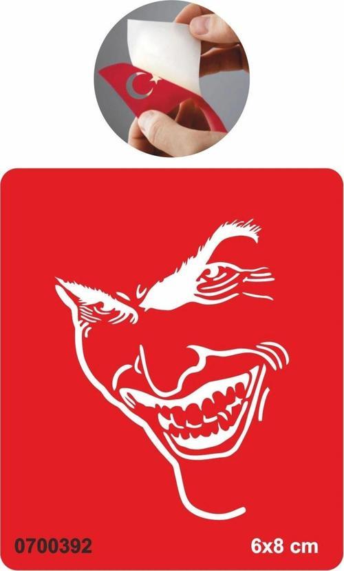 Gerçek Kötü Joker Tattoo Geçici Dövme Şablonları Kına Kalıpları