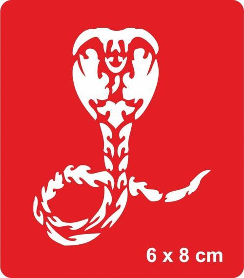Kobra Yılan Tattoo Geçici Dövme Şablonları Kına Kalıpları