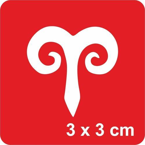 Koç Burcu Tattoo Geçici Dövme Şablonları Kına Kalıpları