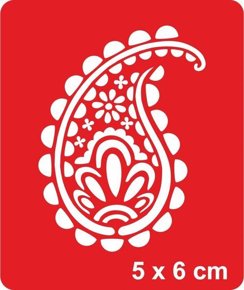 Buta Tattoo Geçici Dövme Şablonları Kına Kalıpları