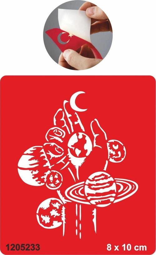 Gezegenler Tattoo Geçici Dövme Şablonları Kına Kalıpları