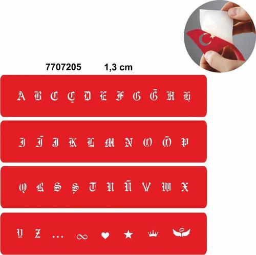 Küçük Boy Gotik Font Harf Şablonu Yazı Şablonu