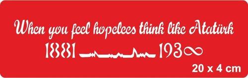 Çaresiz Kaldığın Zaman Atatürk Gibi Düşün Tattoo Geçici Dövme Şablonları Kına Kalıpları