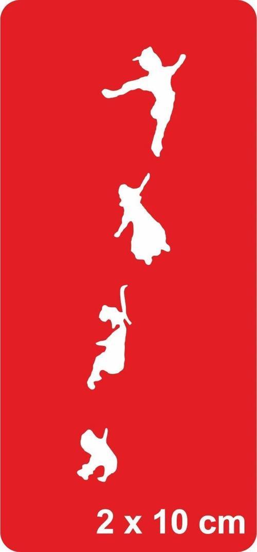 Uçan Melekler Ruhlar  Tattoo Geçici Dövme Şablonları Kına Kalıpları