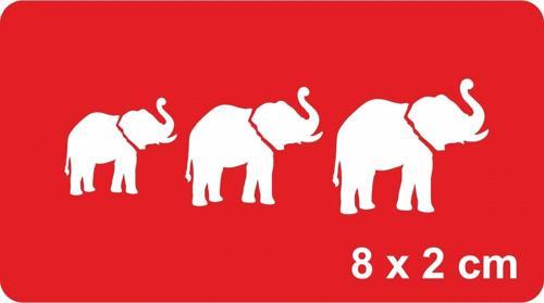 Uğurlu Filler Tattoo Geçici Dövme Şablonları Kına Kalıpları