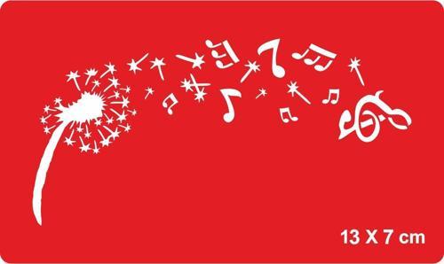 Çiçekler Açsın Notalar Uçuşsun! Tattoo Geçici Dövme Şablonları Kına Kalıpları