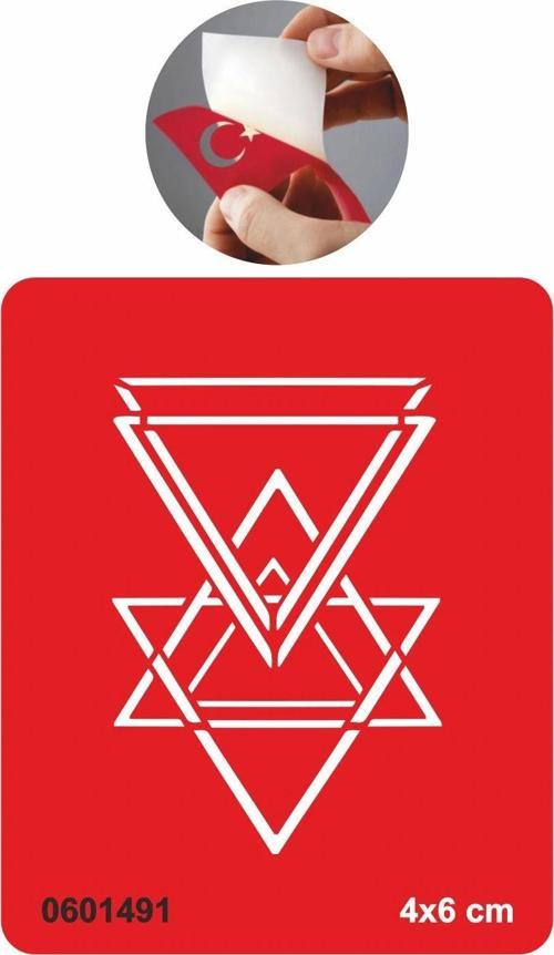 Valknut Üçgen Semboller Deseni Tattoo Geçici Dövme Şablonları Kına Kalıpları
