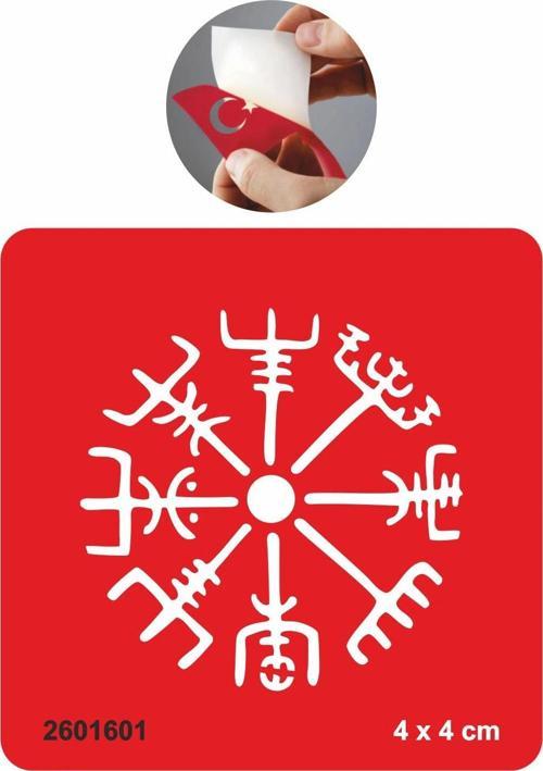 Vegvisir Viking  Tattoo Geçici Dövme Şablonları Kına Kalıpları