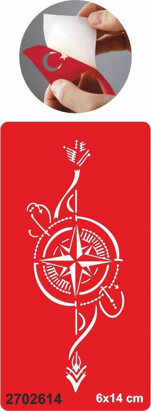 Vicdan Bir Pusula  Tattoo Geçici Dövme Şablonları Kına Kalıpları