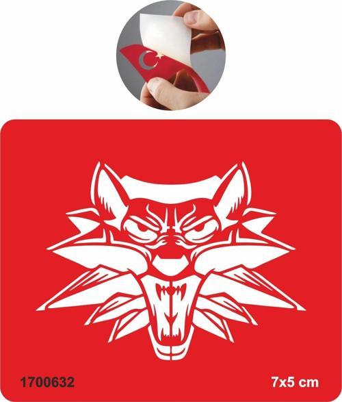 Witcher Ak Kurt Dövme  Tattoo Geçici Dövme Şablonları Kına Kalıpları