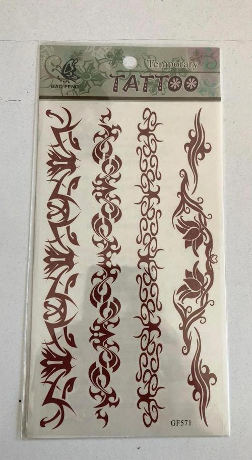 Yapıştırma Sticker Dövme Bel sırt Geçici Dövmesi