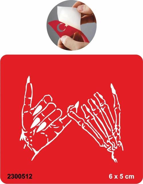 Lades iskelet elleri Tattoo Geçici Dövme Şablonları Kına Kalıpları