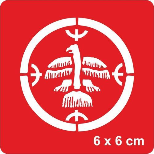 Şaman Davulu Tattoo Geçici Dövme Şablonları Kına Kalıpları