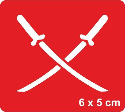 Samuray Kılıç  Tattoo Geçici Dövme Şablonları Kına Kalıpları