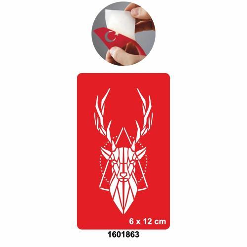Güçlü Ve Kibar Geyik Geçici Desen Tattoo Geçici Dövme Şablonları Kına Kalıpları
