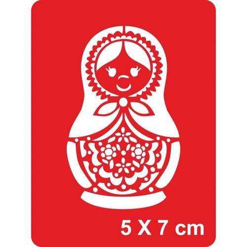 Matruşka Tattoo Geçici Dövme Şablonları Kına Kalıpları