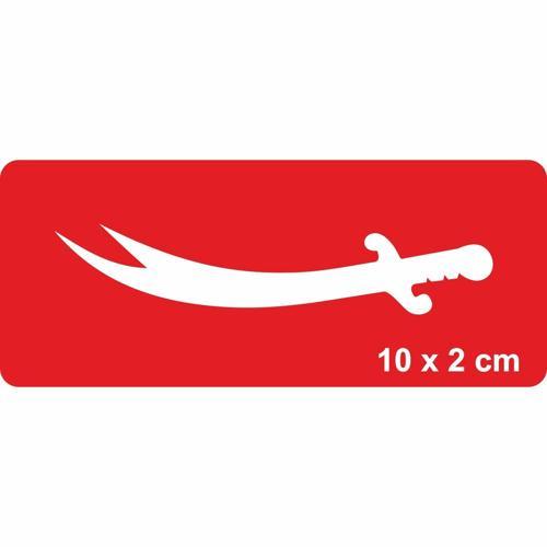 Zülfikar-1 Tattoo Geçici Dövme Şablonları Kına Kalıpları