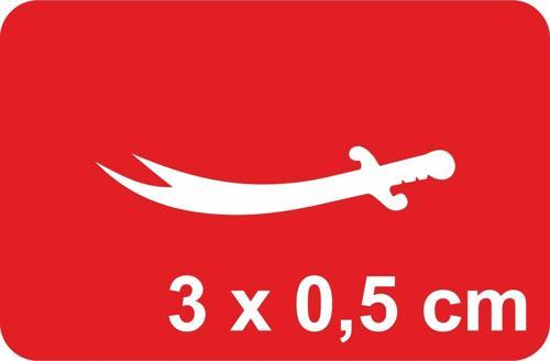 Zülfikar-3 Tattoo Geçici Dövme Şablonları Kına Kalıpları