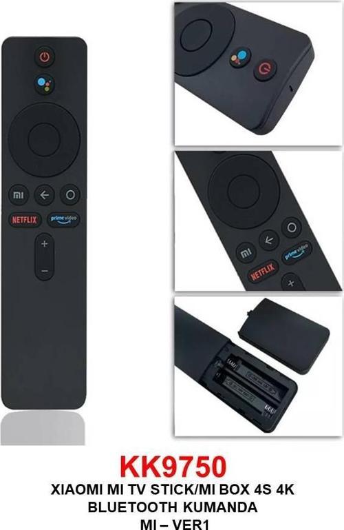 MI TV STICK/MI BOX 4S 4K VER.1  NETFLIX-PRIME LCD KUMANDASI