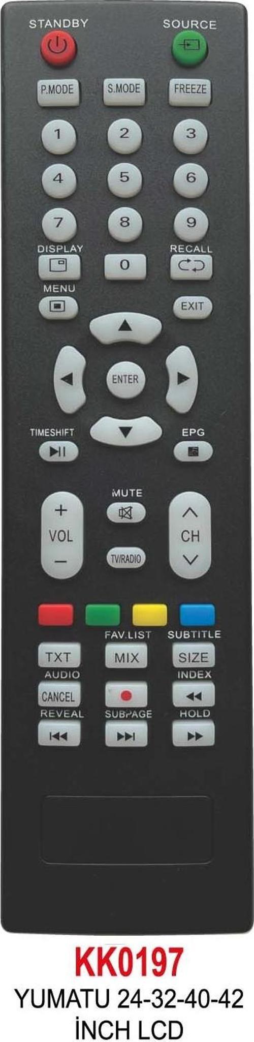 24-32-40-42 INCH LCD KUMANDA