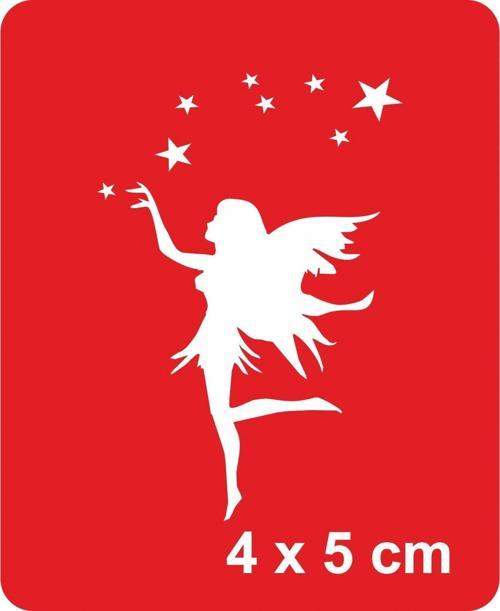 Melek ve yıldızlar  Tattoo Geçici Dövme Şablonları Kına Kalıpları