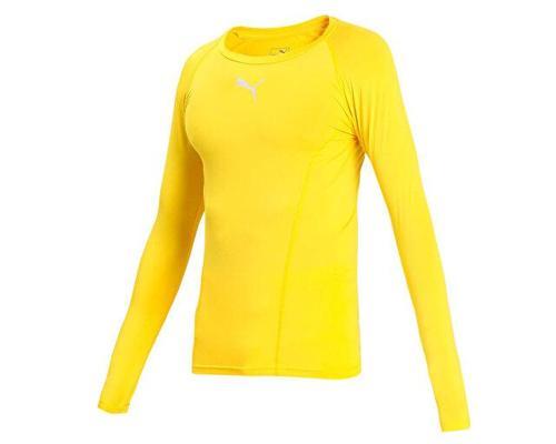 Liga Baselayer Tee Ls Erkek Futbol Antrenman Tişörtü 65592006 Sarı