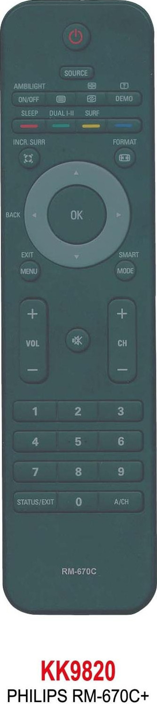 PHILIPS RM-670C+ LCD KUMANDA