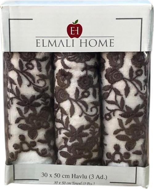 3 Lü Royam %100 Pamuk Kadife Güpürlü Mutfak Havlusu 30 x 50