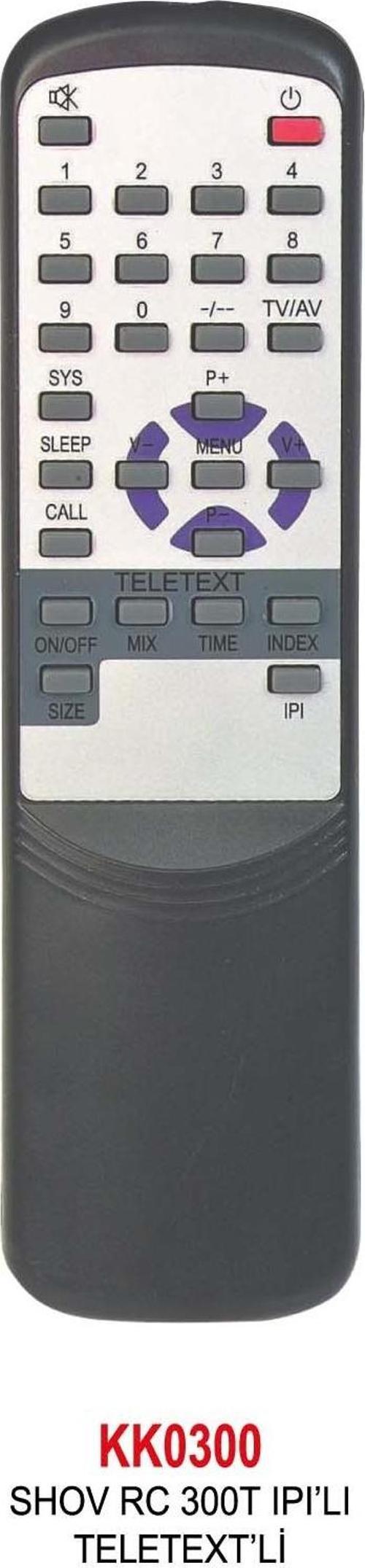 RC 300T IPI’LI TELETEXT’Lİ KUMANDA