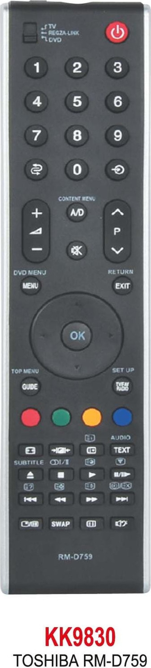 TOSHIBA RM-D759 LCD KUMANDA