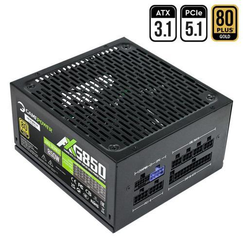 AXG-850 14CM 850W Gold  80+ ATX 3.1 PCI-E 5.1 Power Supply - 5 Yıl Garantili