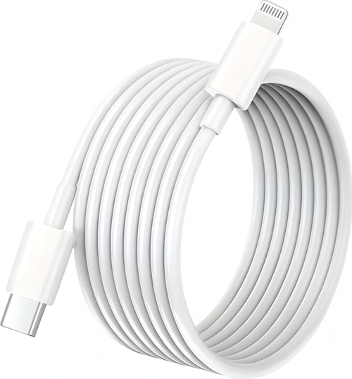 3A 60W Type-C to Lightning Hızlı Data ve Şarj Kablosu 2 Metre Beyaz SX252M
