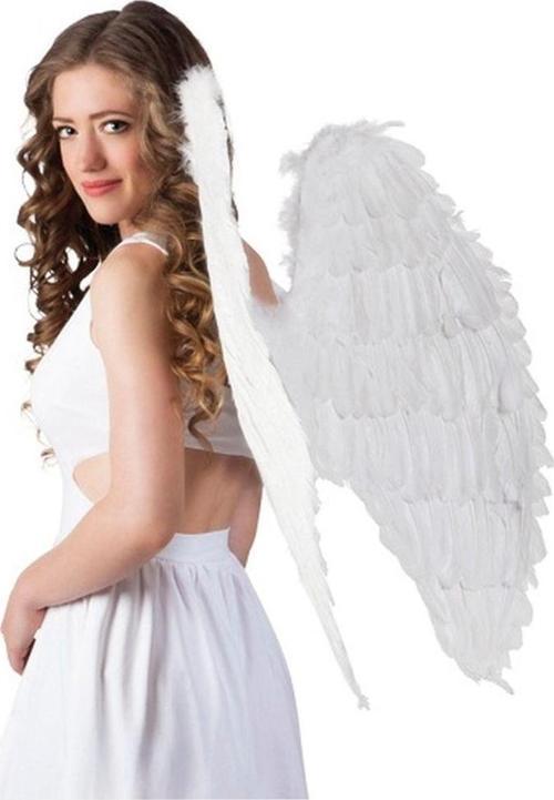 Beyaz Renkli Büyük Boy Melek Kanadı 55x80 cm