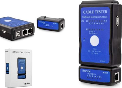 Kablo Test Cihazı Rj11 + Rj45 + Rj12 + Usb HDX6512