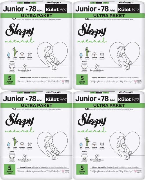 Külot Bebek Bezi Natural Beden:5 (11-18KG) Junior 312 Adet Avantaj Ultra Pk