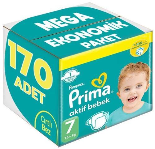 Bebek Bezi Beden:7 (15+Kg) XX Large 170 Adet Mega Ekonomik Pk