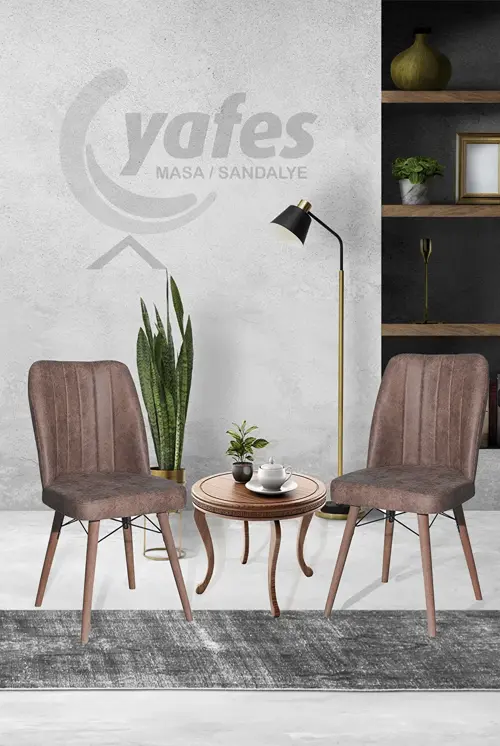 Kare Gold 2'Li Sandalye Mutfak Sandalyesi