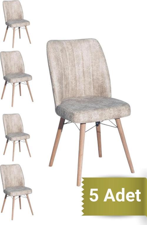 Kare Gold 5'Li Sandalye Mutfak Sandalyesi